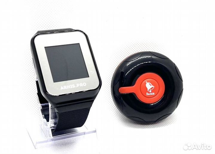 Кнопка вызова официанта персонала Классик и часы