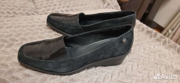 Туфли натуральная кожа, замша 39 40 италия