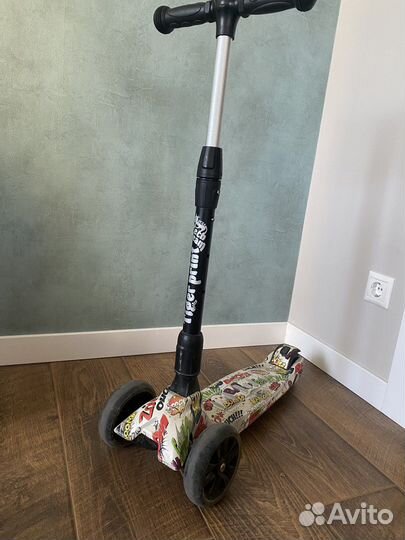Самокат tech team tiger print детский трехколесный