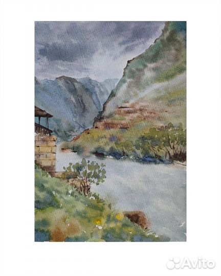 Картина акварель