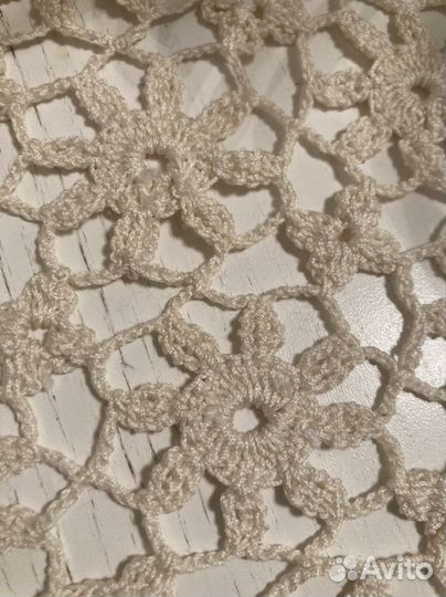 Вязаная скатерть крючком
