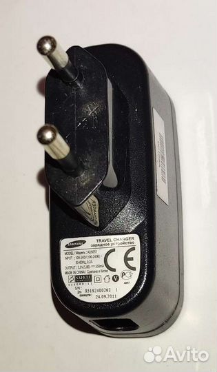 Зарядное устройство Samsung AD 5055, 5В 550 мА
