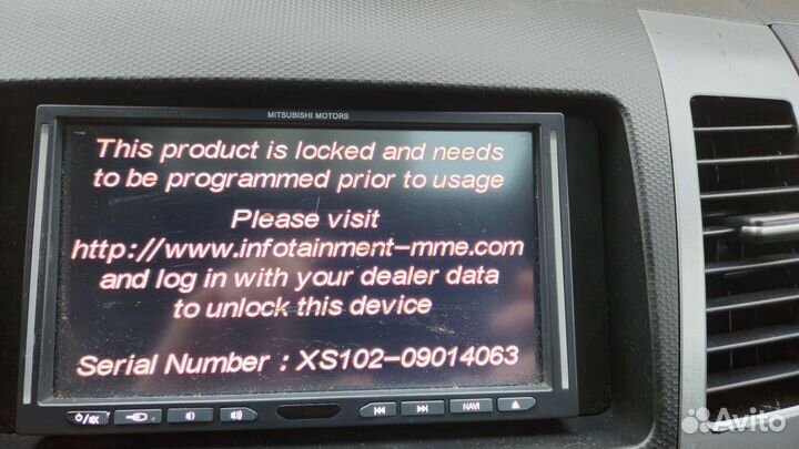 Магнитола mitsubishi motors