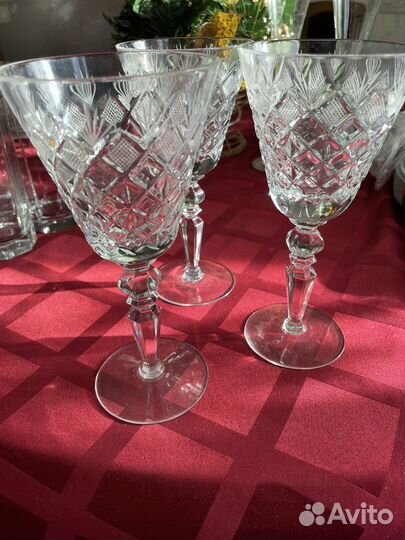 Хрустальные стаканы, фужеры СССР