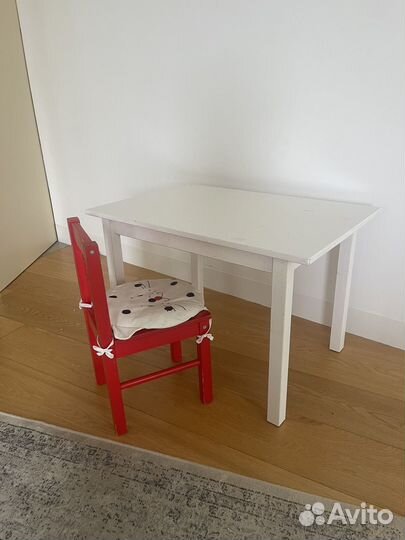 Детский стол и стул IKEA икея