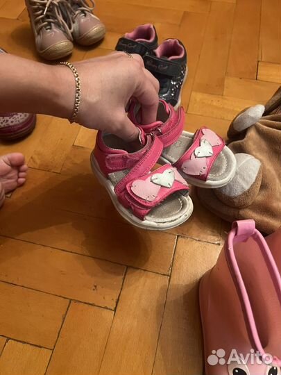Детская обувь для девочек с пакетом 20-21