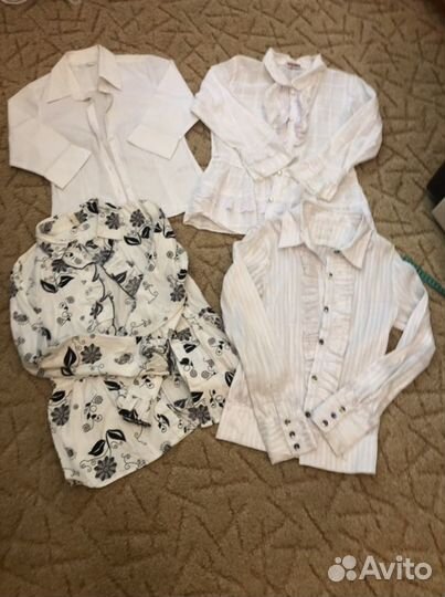 Блузки белые для школы