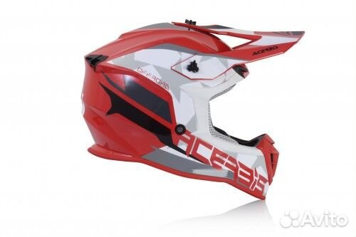 Кроссовый шлем Acerbis linear Red/White