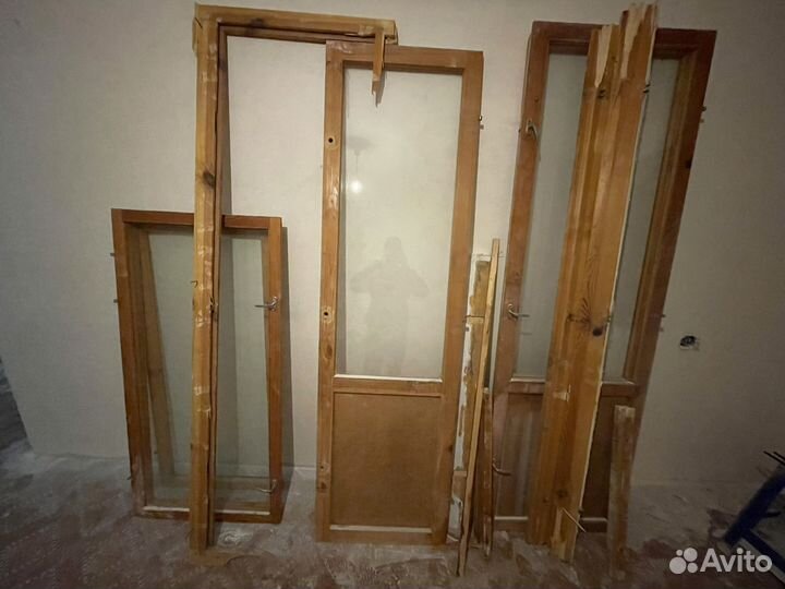 Балконные рамы бу деревянные