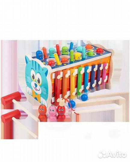 Развивающие игрушки ксилофон кот