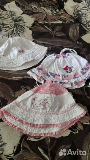 Шапочки,панамки для девочки