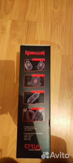 Игровые наушники Redragon Epius gaming headset