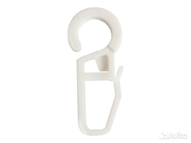 Крючок для колец, пластик, белый,уп. 20шт, арт.28