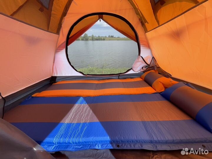 Самонадувающийся коврик 5 см матрас с подушкой