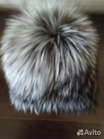 Шапка из чернобурки женская