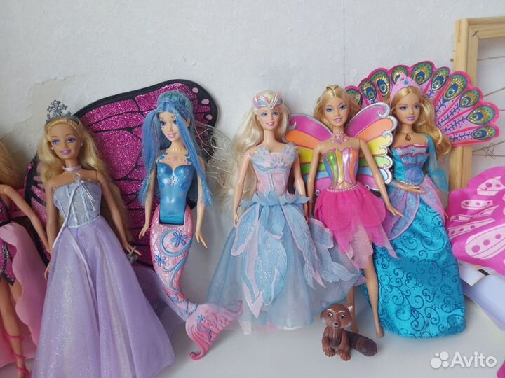 Куклы барби принцессы и феи 2000х