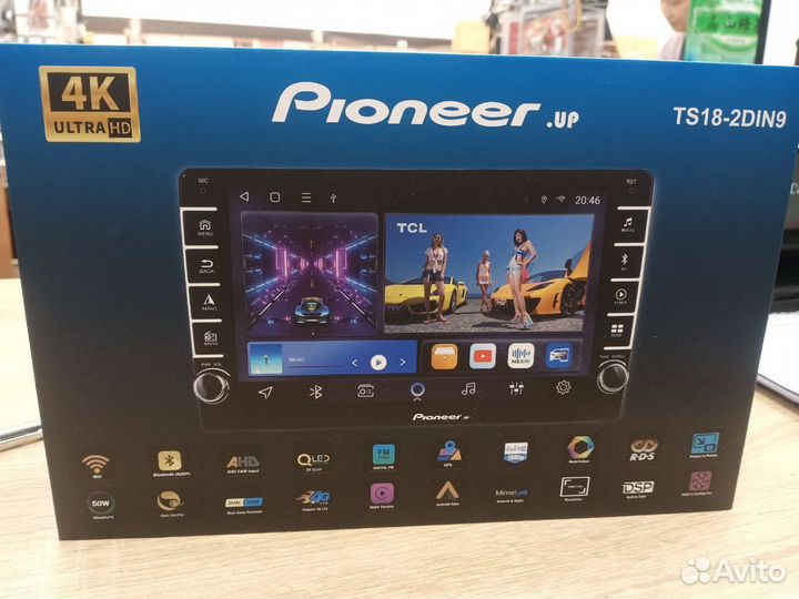 Android магнитола 4+32Gb Pioneer TS18-2D 4G+sim