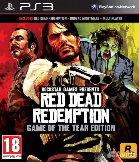 Red Dead Redemption - Game of the Year Edition PS3, английская версия