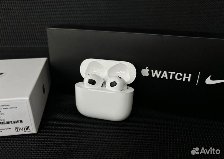 Подарочный набор AirPods 3 + Apple Watch 8