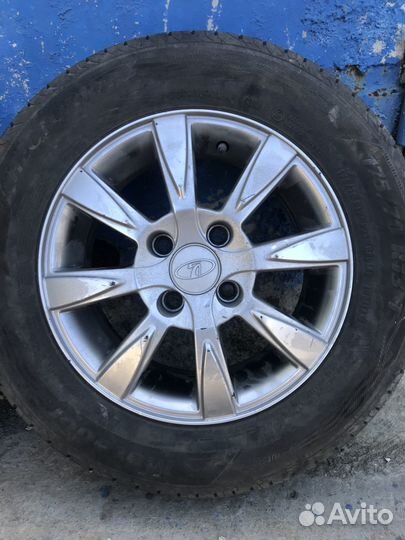 175/70 R13+диски литьё на ваз