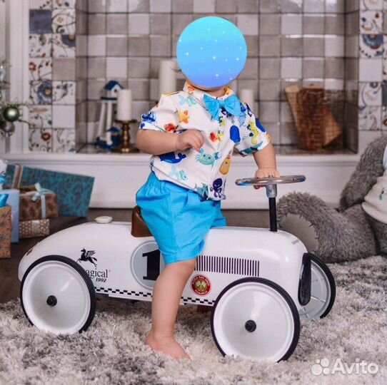 Костюм шорты и рубашка детский, 80 размер