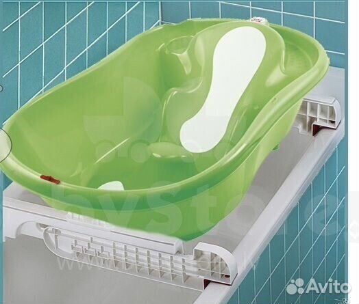 Детская ванна для купания с подставкой и горкой