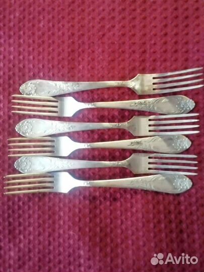Ложки вилки мельхиоровые СССР