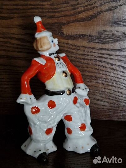 Статуэтка фигурка Клоун фарфор