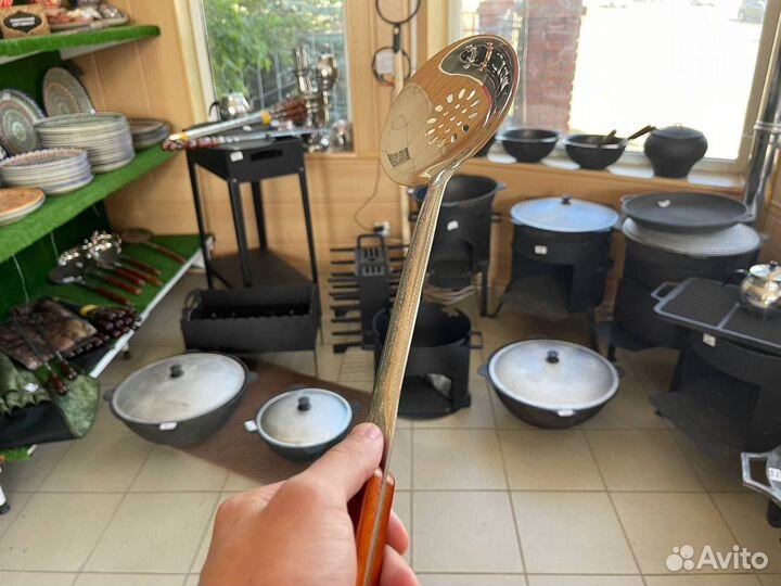 Казан Чугунный Узбекский + Шумовка в подарок