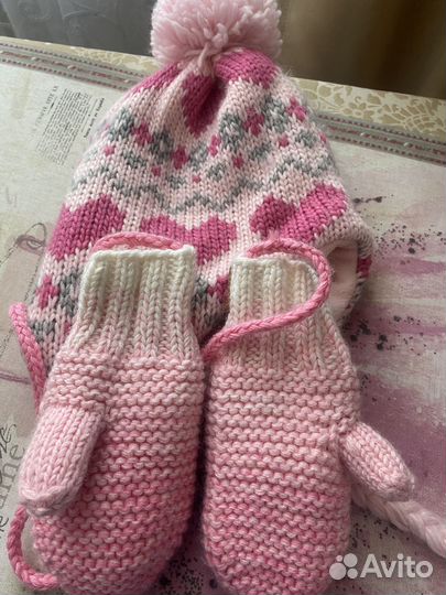 Комплект шапка, шарф