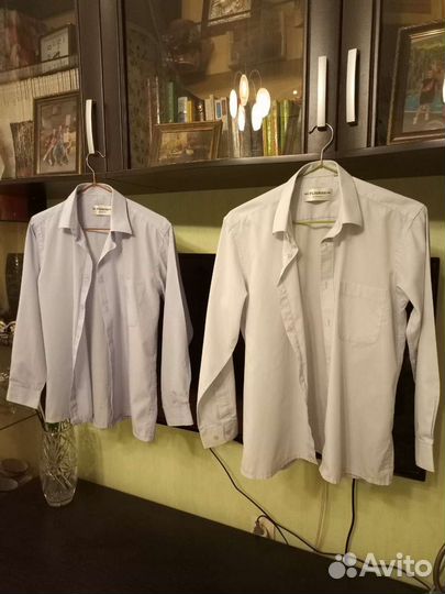 Рубашка школьная для мальчиков 12-13 лет