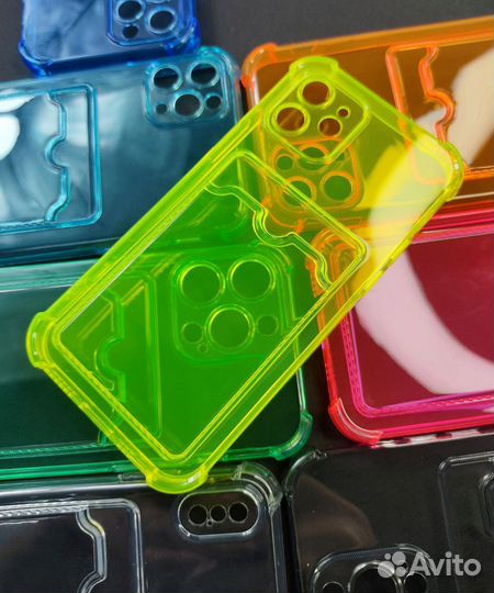 Чехол для iPhone с карманом для карт/картхолдером