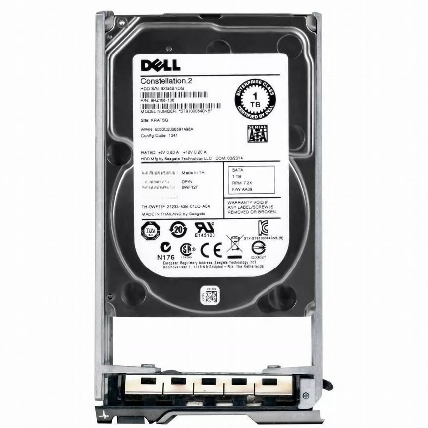 [WF12F] Жесткий Диск Dell 1tb Sata3 2,5" Hdd Wf12f