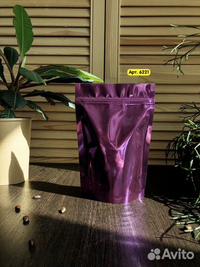 Пакет дой пак металлизированный фиолетовый