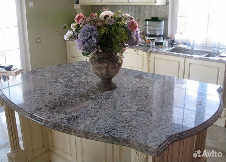 Столешница из серого мрамора