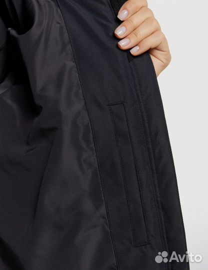 Пуховик зимний длинный женский