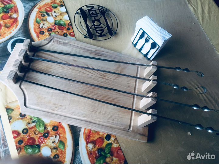 Поднос для подачи шашлыка