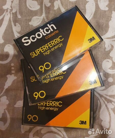 Аудио-кассеты Scotch Superferriс с записью, 70е гг