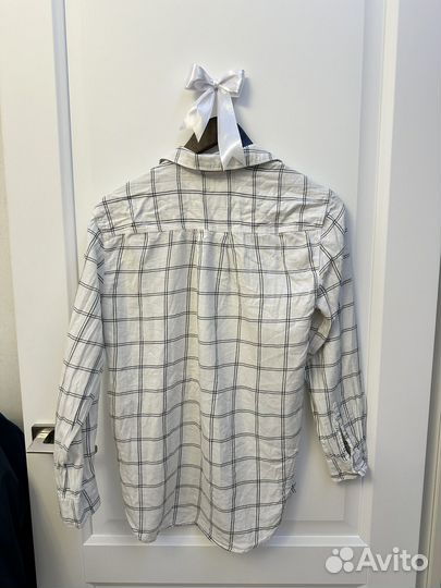 Белая рубашка в клетку H&M
