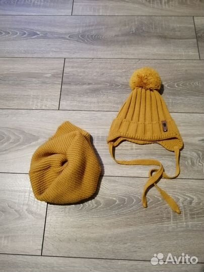 Шапка и снуд детский