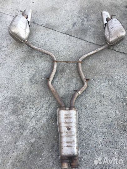 Глушитель задняя часть mercedes CLS W219 M272