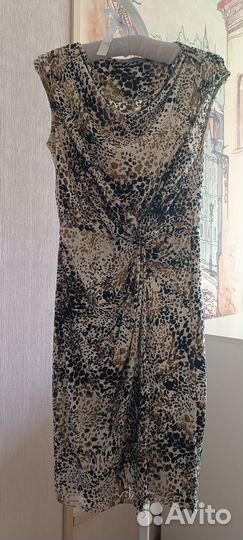 Леопардовое платье 42-44