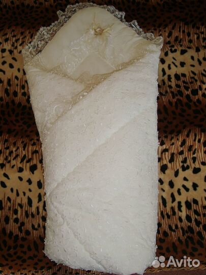 Одеяло-конверт на выписку теплое