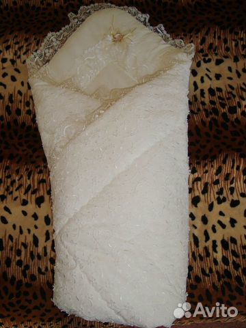 Одеяло-конверт на выписку теплое