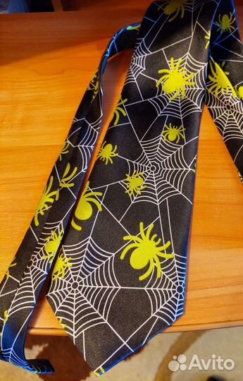 Галстук стиляги с пауками