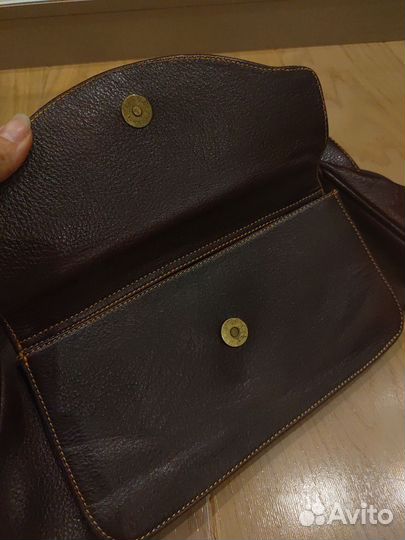Сумка женская натуральная кожа коричневая винтаж