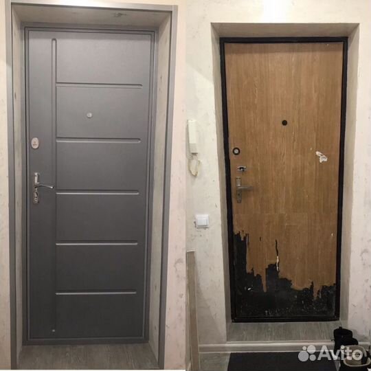 Ремонт металлических дверей,замена панелей,замков