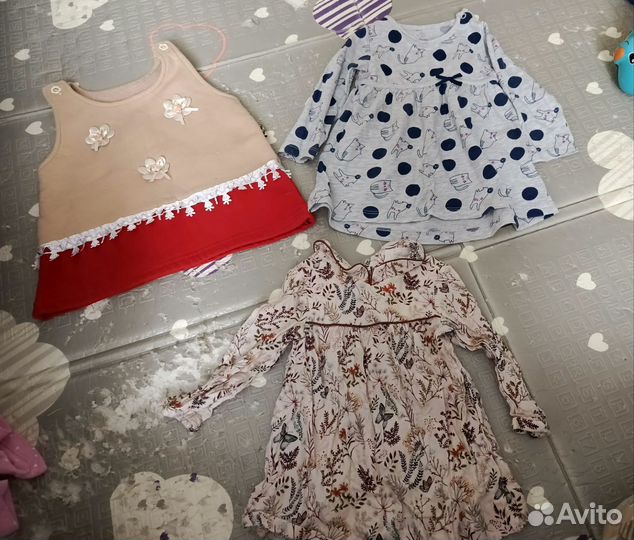 Вещи пакетом на девочку 68-74