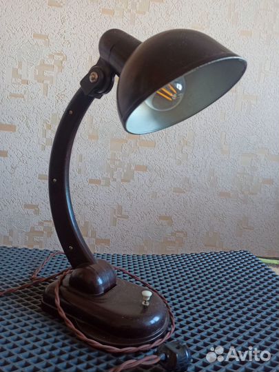 Карболитовая настольная лампа СССР - 