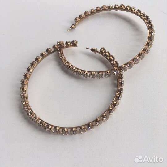 Серьги-кольца крупные